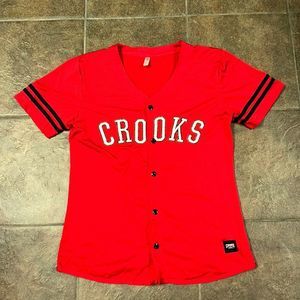 Crooks & Castles Short Sleeve Baseball Jersey